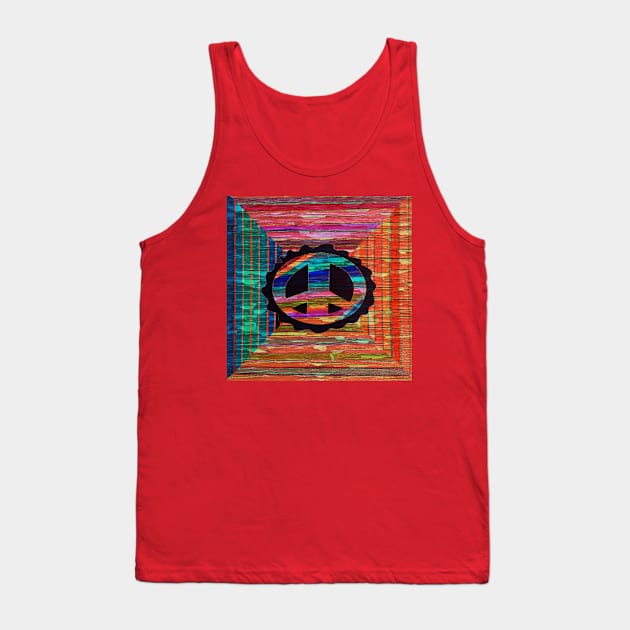 Psychedelic Peace Doodle Tank Top by ARTWORKandBEYOND